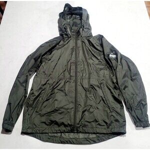 Jack Murphy Seal 2000 Ladies Lite Jacket GREEN Raincoat Packable Hood EUC